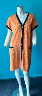 Vintage jaren 70 lounge-jurk oranje 1 maat, Verzenden, Oranje, Vintage, Knielengte