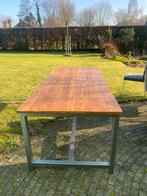 Industriële Tower Living Venetië Eettafel, Ophalen, Gebruikt, Teakhout, 200 cm of meer