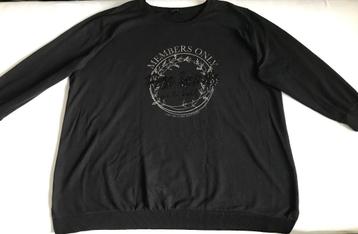 MS mode ( sweaters, zwart maat: 3XL) zilver/ grijze opdruk beschikbaar voor biedingen