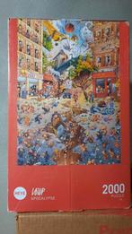 Heye Puzzels 2000 loup apocalypse driehoeksdoos met poster, Ophalen of Verzenden, 500 t/m 1500 stukjes, Zo goed als nieuw