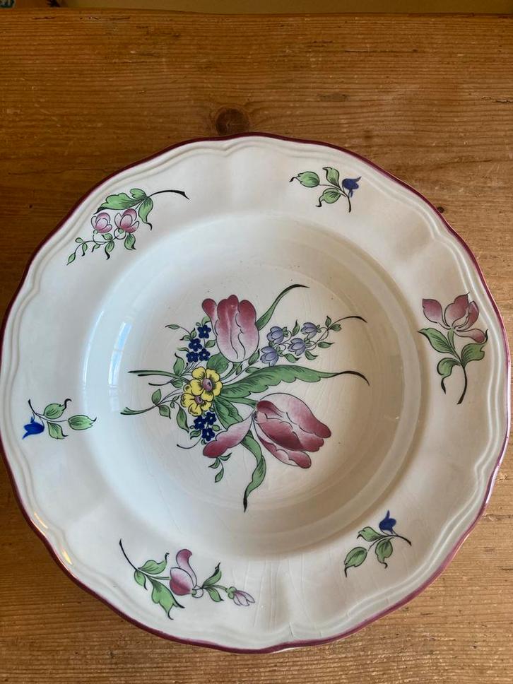 Antieke K&G Lunéville Soepborden - Set van 5, Huis en Inrichting, Keuken | Servies, Gebruikt, Bord(en), Overige stijlen, Aardewerk