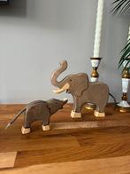 Holztiger olifant moeder en kind, Ophalen of Verzenden, Gebruikt, Overige typen