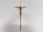 oud antiek groot messing kruis met het beeld van christus, Antiek en Kunst, Antiek | Religie, Ophalen of Verzenden