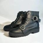 Zwarte leren veterboots met gespen – Sacha ICONIC maat 38, Kleding | Dames, Schoenen, Ophalen of Verzenden, Nieuw, Zwart, Snowboots