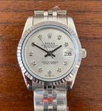 Oyster perpetual Datejust 33mm jubilee diamonds, Ophalen of Verzenden, Zo goed als nieuw, Staal, Rolex