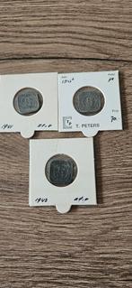 Nederland zinken stuivers compleet 1941/1942/1943, Ophalen of Verzenden, Koningin Wilhelmina, 5 cent, Setje