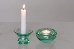 ✅ 2 IITTALA kandelaars Kartio en Ballo groen, Huis en Inrichting, Woonaccessoires | Kandelaars en Kaarsen, Overige materialen