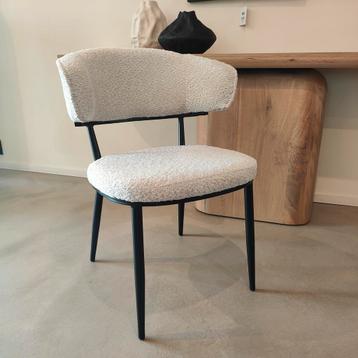 Actie! 6x eetkamerstoel Boucle Beige  beschikbaar voor biedingen