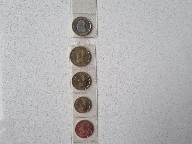 Andorra 2014 5c tot 1Euro UNC, Postzegels en Munten, Munten | Europa | Euromunten, 2 euro, Overige landen, Ophalen of Verzenden