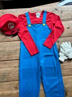 Mario verkleedpak, met pet, snor en handschoenen, Ophalen of Verzenden, Gebruikt, 134 t/m 140, Jongen of Meisje
