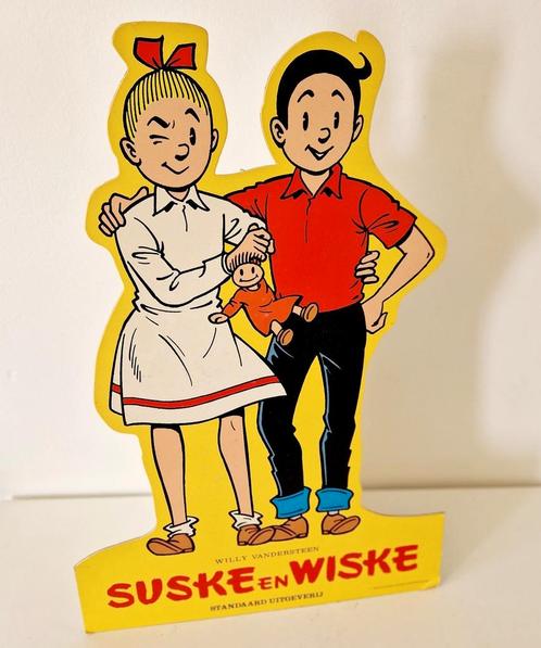 Suske en Wiske Pancarte Billboard reclame display, Verzamelen, Stripfiguren, Gebruikt, Suske en Wiske, Ophalen of Verzenden