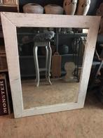 Landelijke houten spiegel wit, Nieuw, Ophalen of Verzenden