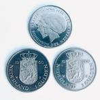 Herdenkingsmunten Kroning 1980 (3 guldens), Postzegels en Munten, Munten | Nederland, Ophalen of Verzenden, Koningin Beatrix, 1 gulden