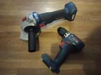 Bosch Pro GWS 18V-8 haakse slijper + GSR 18V-45 boormachine, Ophalen of Verzenden, Zo goed als nieuw, 700 tot 1000 watt, Haakse handslijpmachine