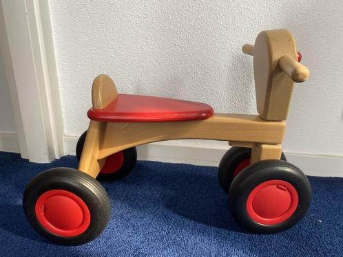 Houten loopfiets van Van Dijk, Kinderen en Baby's, Speelgoed | Buiten | Voertuigen en Loopfietsen, Zo goed als nieuw, Loopfiets