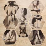 8 hexagon tegels bedrukt met kunstwerken van Loui Jover, Ophalen of Verzenden