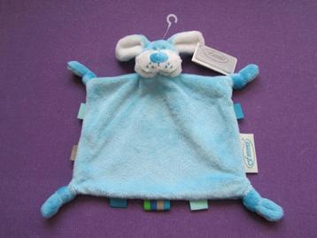  FUNNIES Knuffeldoekje HOND. BLAUW **Nieuw met Kaartje** beschikbaar voor biedingen