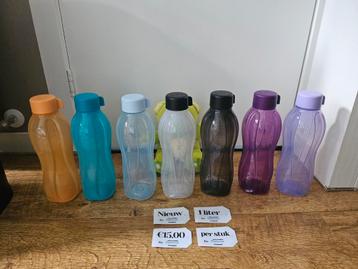 #* Tupperware NIEUWE eco flessen 1 liter draaidop  beschikbaar voor biedingen