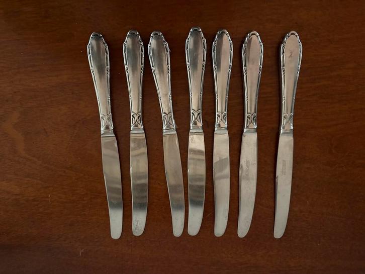 Gero 517  7 dinermessen duoblock zilmeta, Huis en Inrichting, Keuken | Bestek, Gebruikt, Los bestek, Overige materialen, Vaatwasserbestendig