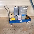 Olie lekbak op wielen voor 2x 200 liter vaten, Auto diversen, Autogereedschap, Ophalen, Gebruikt