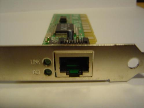 Q-TEC network PCI card 10/100mb Realtek, Computers en Software, Netwerkkaarten, Gebruikt, Intern, Ophalen
