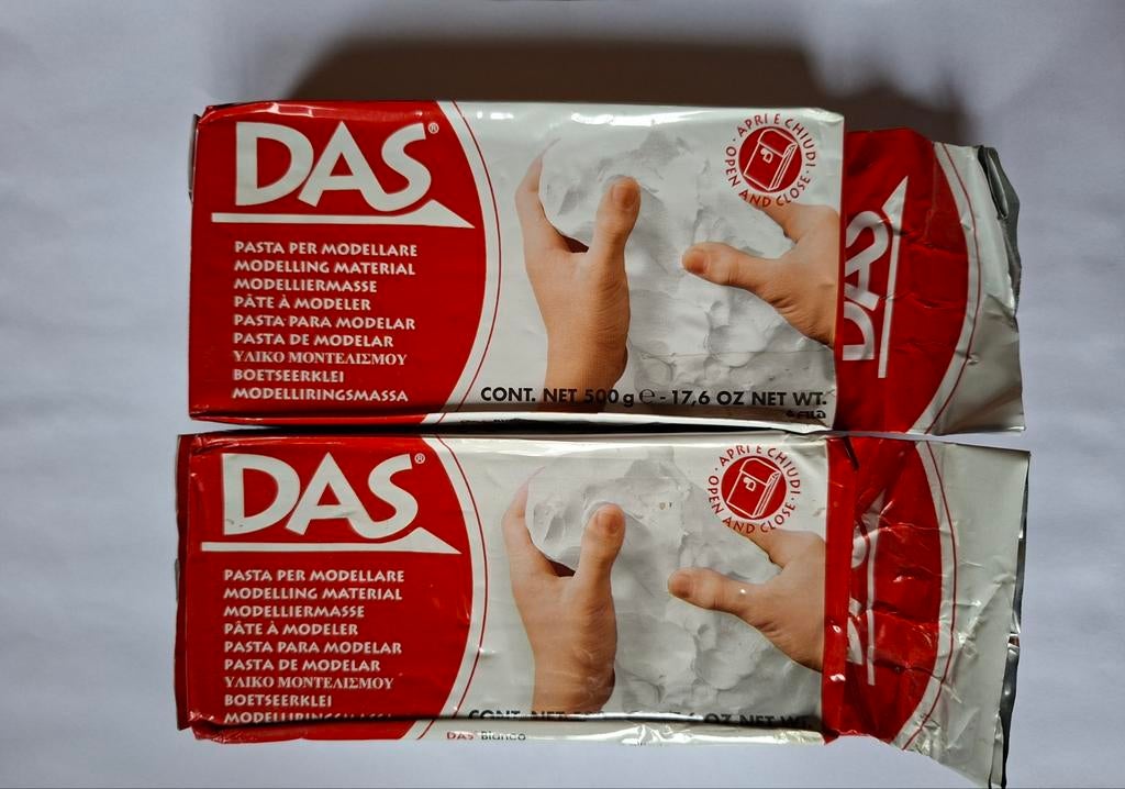 DAS klei wit - 2 verpakkingen, Ophalen of Verzenden, Nieuw