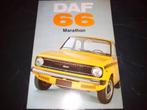 DAF 66 Marathon sedan coupé combi brochure/folder 1972/1973, Ophalen of Verzenden, Zo goed als nieuw, Overige merken