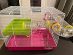 Hamsterkooi met buizen en benodigdheden, Dieren en Toebehoren, Kooi, Zo goed als nieuw, Ophalen, Minder dan 60 cm