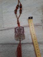 Jade Amulet Chinese Hanger Ketting, Gebruikt, Bruin, Ophalen of Verzenden, Steen of Mineraal