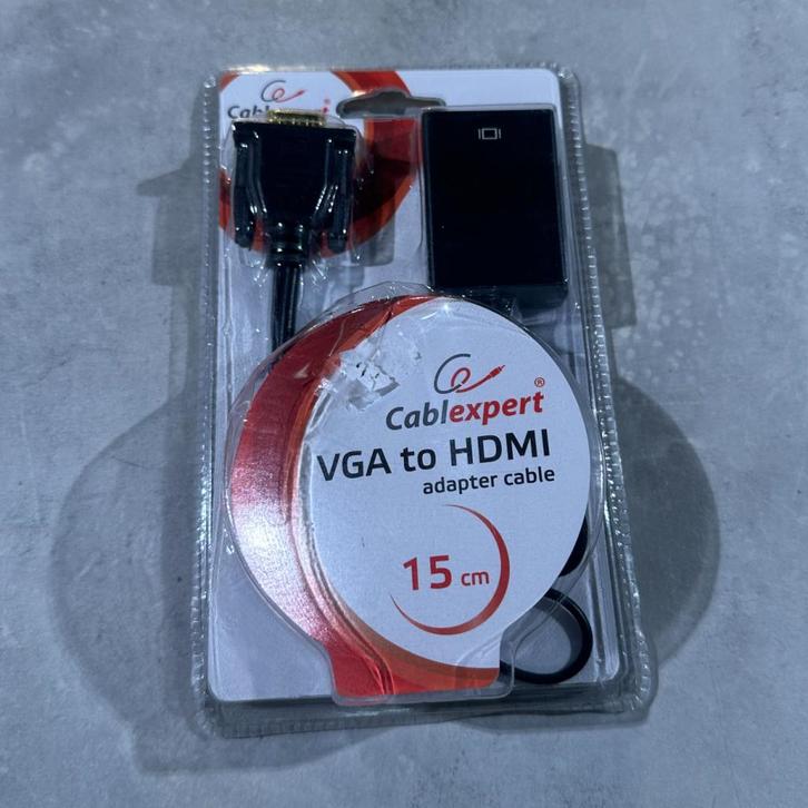 VGA TO HDMI kabel, Audio, Tv en Foto, Audiokabels en Televisiekabels, Zo goed als nieuw