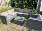 Mooie loungeset voor de tuin!, Ophalen, 5 zitplaatsen, Gebruikt, Bank