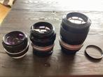 Drie vintage Nikon lensen in een koop, Ophalen of Verzenden