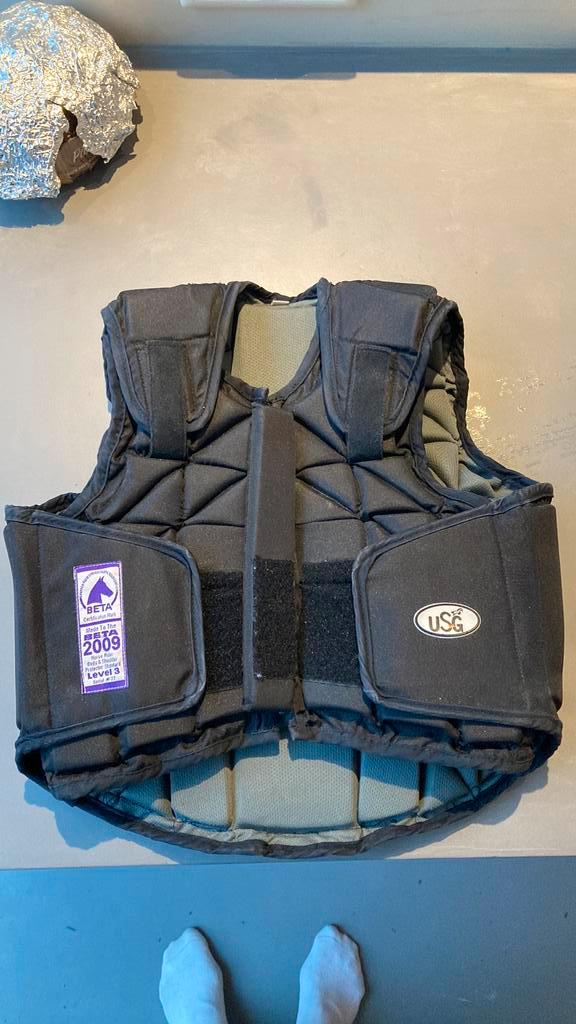 Bodyprotector USG Flexi Kids Zwart maat Small, Dieren en Toebehoren, Paarden en Pony's | Beschermers, Zo goed als nieuw, Ophalen