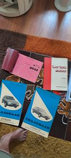 Instructieboekje, Lancia 2000 coupé, Citroën CX, Citroën GS, Ophalen of Verzenden, Gelezen, Citroën