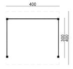 DHZ Douglas overkapping 300x400cm aanbieding, Ophalen of Verzenden, Zo goed als nieuw