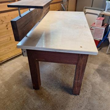 werktafel/werkbank/display tafel 160 x 80 cm met zwaar blad beschikbaar voor biedingen
