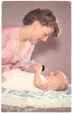 Kaart 1959 - Moeder met Baby - Kind - Melkfles - Fles, Ophalen of Verzenden, 1940 tot 1960, Gelopen, Kinderen