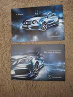 2x autofolder Mercedes A klasse (W176), Boeken, Verzenden, Zo goed als nieuw, Mercedes