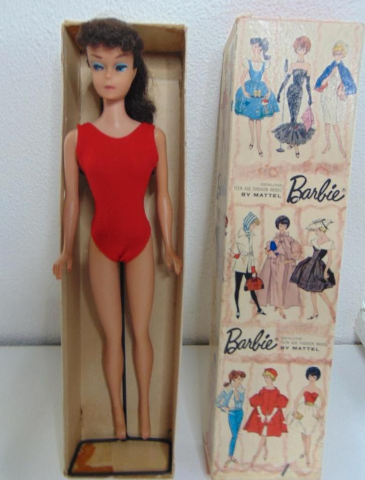 Barbie Ponytail met krulletjes Pony pop 850 met doos, Verzamelen, Poppen, Gebruikt, Pop, Ophalen of Verzenden