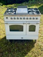 Boretti Gasfornuis met Fry-top, Witgoed en Apparatuur, Fornuizen, Ophalen, 60 cm of meer, Zo goed als nieuw, Gas