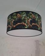 Plafondlamp jungle met panters (zwart), Ophalen, Zo goed als nieuw, Zwart, Rond