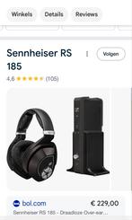 Sennheiser koptelefoon RS185 wireless, Ophalen of Verzenden, Zo goed als nieuw, Sennheiser, Draadloos