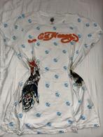 Ed Hardy T-shirt - Maat L - Vintage, Wit, Maat 42/44 (L), Ophalen of Verzenden, Korte mouw