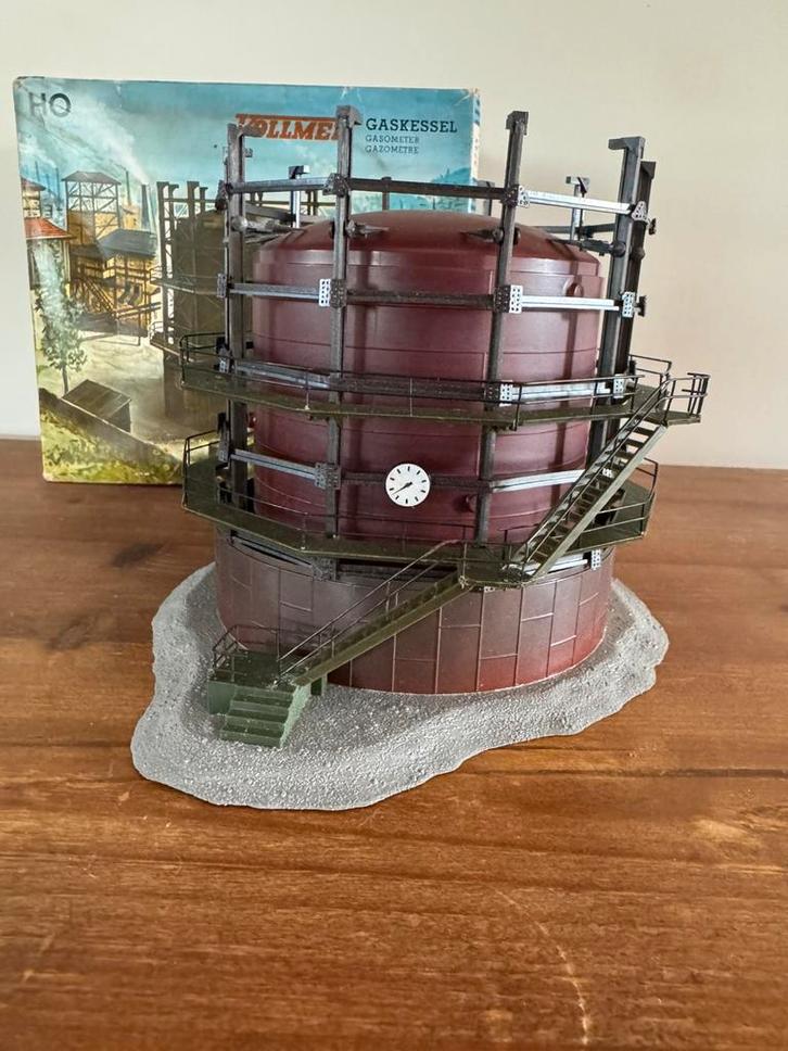 Gashouder opslag ketel tank 1/87, Hobby en Vrije tijd, Modeltreinen | H0, Zo goed als nieuw, Brug, Tunnel of Gebouw, Gelijkstroom of Wisselstroom