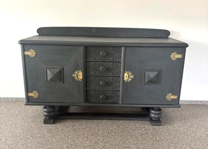 Dressoirkast antiek opgeknapt, Huis en Inrichting, Kasten | Buffetkasten, Gebruikt, Minder dan 100 cm, 150 tot 200 cm, 25 tot 50 cm