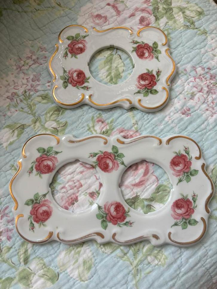 Fraaie Eclairalux Bruxelles Porseleinen Stopcontacten, Antiek en Kunst, Antiek | Porselein, Ophalen of Verzenden