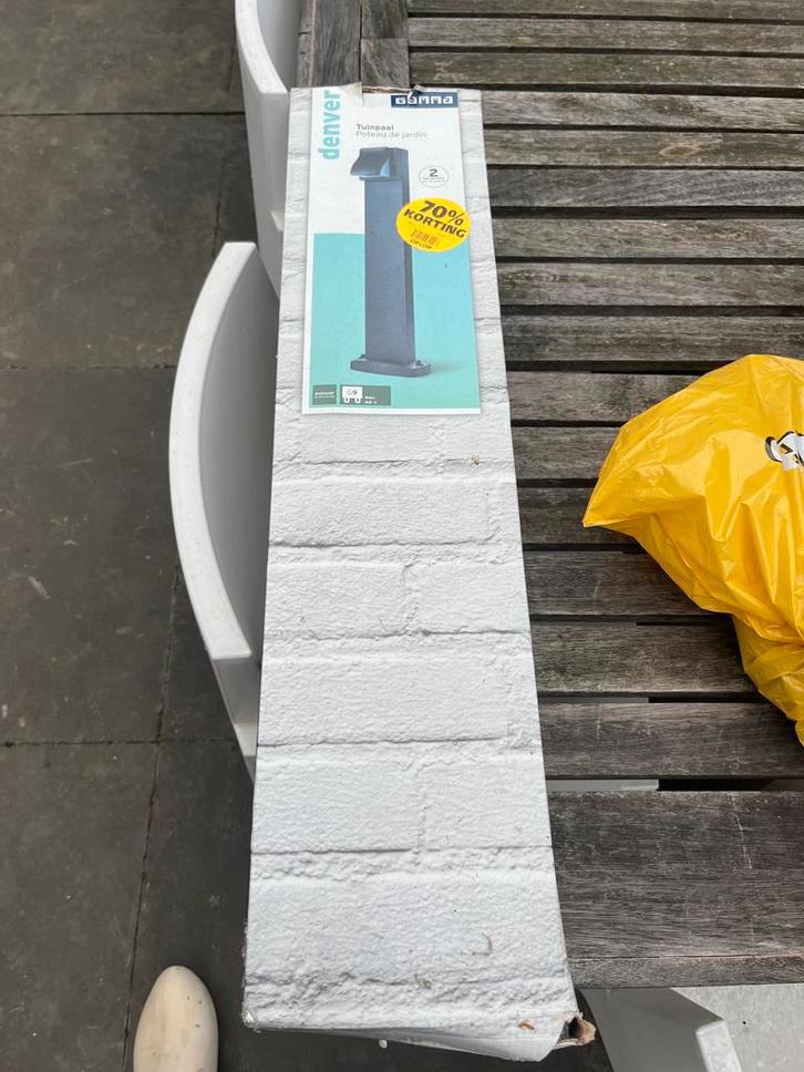 Tuinpaal Verlichting - Nieuw in doos!, Tuin en Terras, Buitenverlichting, Nieuw, Vloerlamp, Overige materialen, Minder dan 50 watt