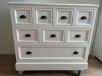 Witten houten vintage apothekerskast/ ladekast/ commode, Ophalen, Gebruikt, 5 laden of meer, Vintage