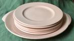 Vintage Art Deco Wedgwood Blush Rose gebakstel, Ophalen of Verzenden, Porselein, Wedgwood, Overige typen