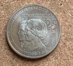 Penning - Nederland 2½ ecu 1991 Zilveren Huwelijk Beatrix, Postzegels en Munten, Penningen en Medailles, Ophalen of Verzenden